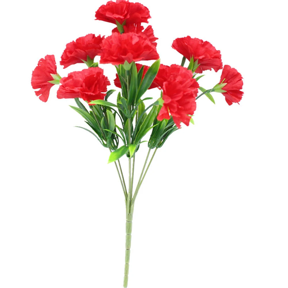 

1 Bouquet Carnation,Carnation Silk Forever Flowers ,Outdoor UV Resistant No Fade Artificial Flower for Party Home Wedding Decor