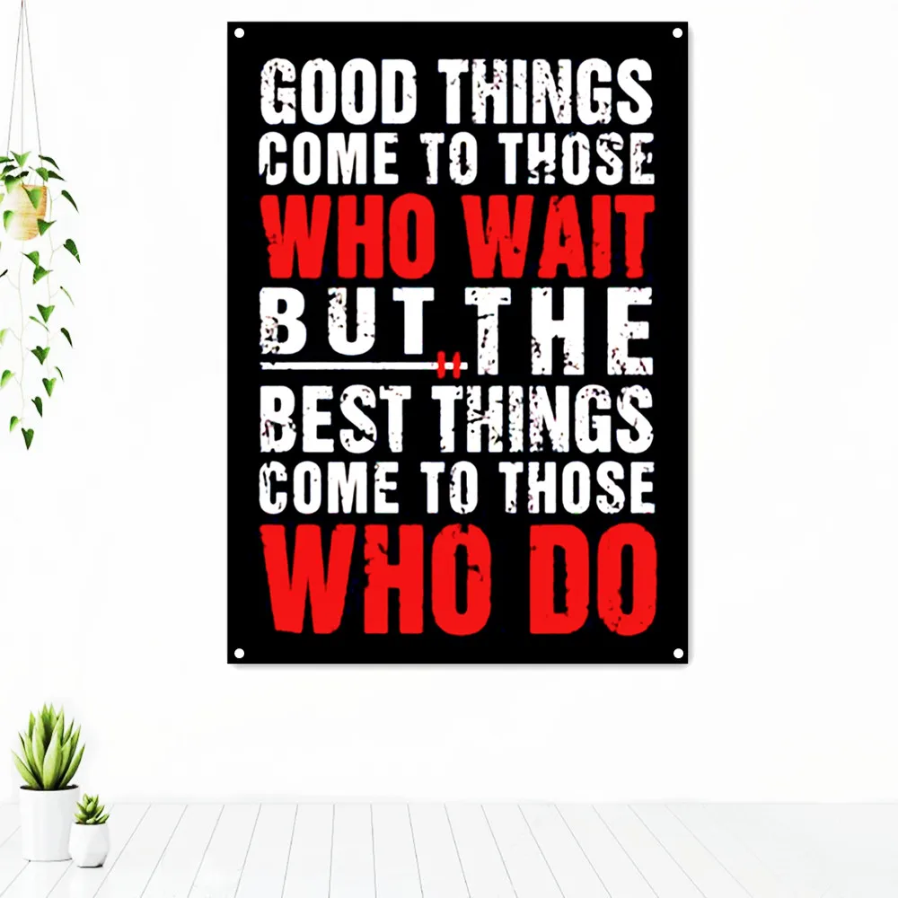 WHO WAIT WHO DO. Uplifting Inspirational Quotes Poster Wall Chart Optimistic Positive Motivational Tapestry Banners Flag Mural
WHO WAIT WHO DO. Uplifting Inspirational Quotes Poster Wall Chart Optimistic Positive Motivational Tapestry Banners Flag Mural