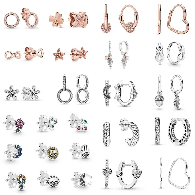 Hot Sale 925 Sterling Silver Pan Earrings Me Series Shell Earrings Suitable For Women's Gifts Wedding Diy Jewelry
Hot Sale 925 Sterling Silver Pan Earrings Me Series Shell Earrings Suitable For Women's Gifts Wedding Diy Jewelry