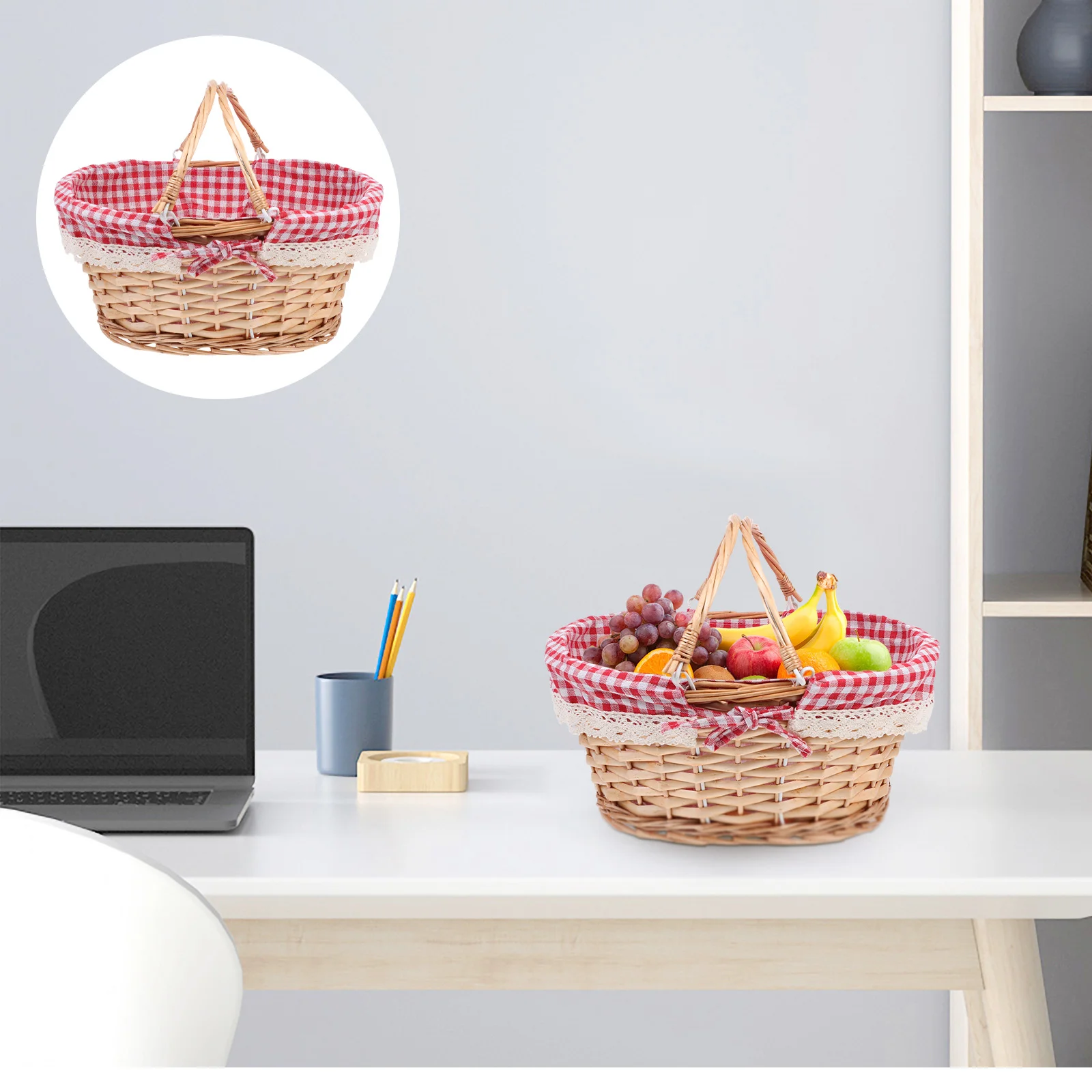 Basket Picnic Wicker Woven Flower Handle Baskets Storage Hamper Wedding Organizer Easter Rattan Willow Girl Decorative Gift Red
Basket Picnic Wicker Woven Flower Handle Baskets Storage Hamper Wedding Organizer Easter Rattan Willow Girl Decorative Gift Red