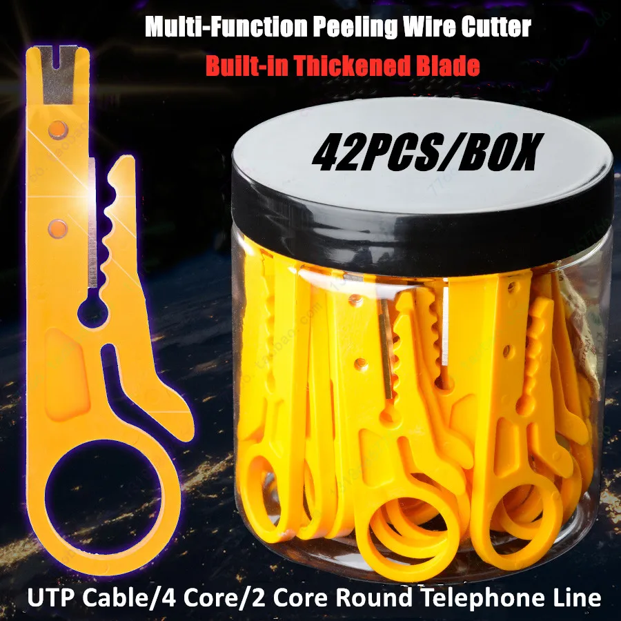 High Quality Multi-function peeling wire cutter network UTP cable RJ45 4-core/2 core round telephone lin Crimping Stripper
High Quality Multi-function peeling wire cutter network UTP cable RJ45 4-core/2 core round telephone lin Crimping Stripper