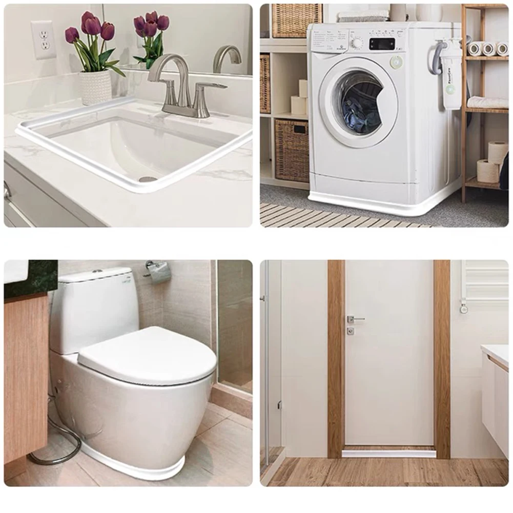 100-300CM Rubber Soft Silicone Water Stopper Shower Barrier Bathroom Home Appliance Strip Kitchen Gadgets Kitchen Accessory
100-300CM Rubber Soft Silicone Water Stopper Shower Barrier Bathroom Home Appliance Strip Kitchen Gadgets Kitchen Accessory