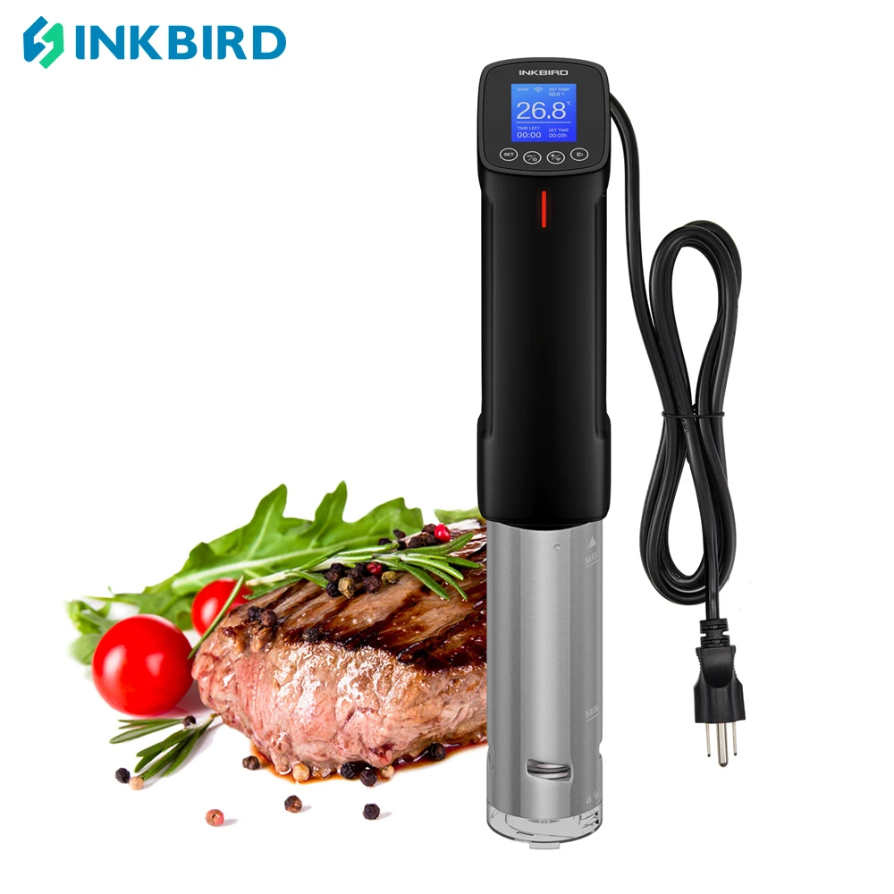 

INKBIRD ISV-100W WI-FI US Plug Sous Vide Culinary Cooker 1000 Watts Stainless Steel Thermal Immersion Circulator Suit for Meat