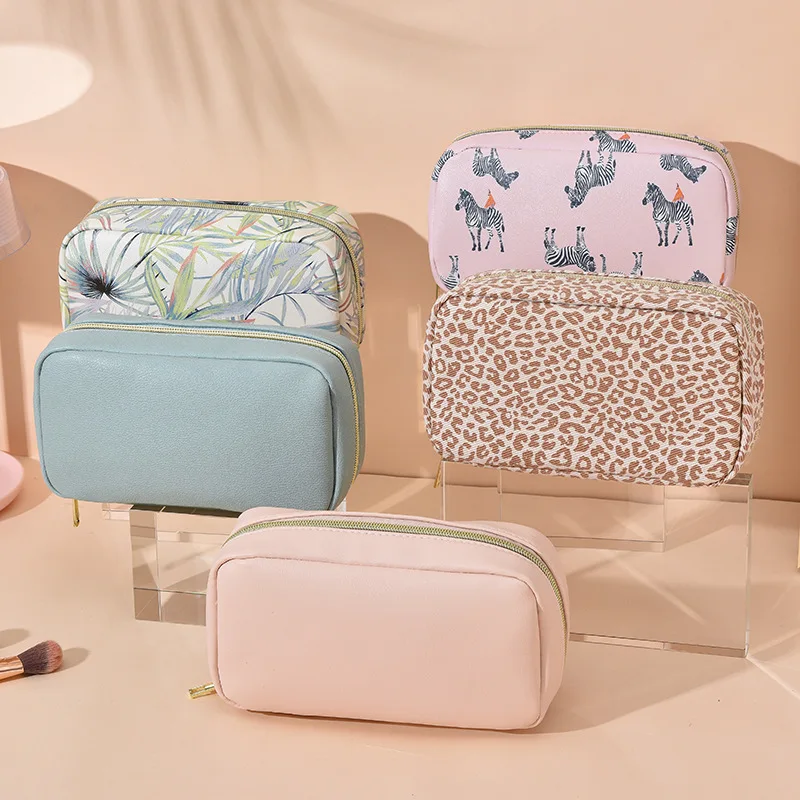 Women Makeup Bag Leopard Zipper Waterproof Pu Leather Cosmetic Bag Female Travel Make Up Organizer Beauty Case
Women Makeup Bag Leopard Zipper Waterproof Pu Leather Cosmetic Bag Female Travel Make Up Organizer Beauty Case