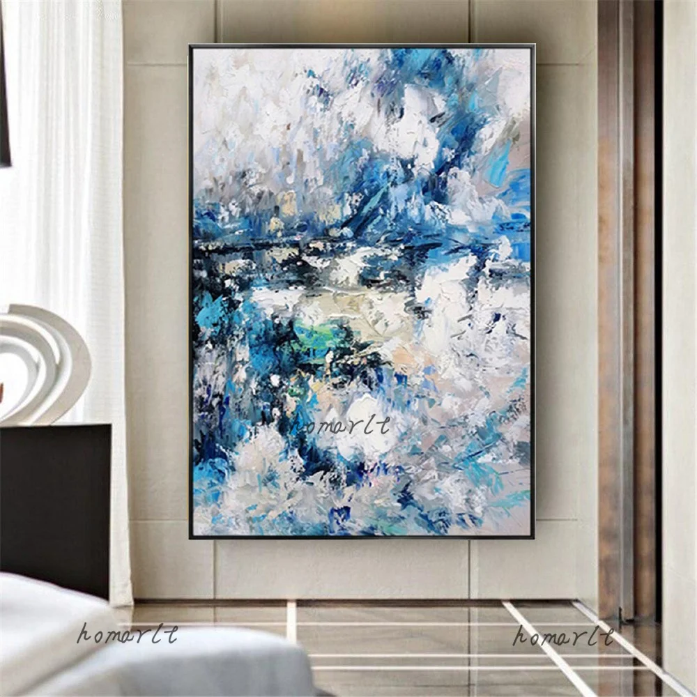 Modern Blue Textured Oil Knife Painting Canvas Art Modern Sky Wall Art Pictures For Living Room Bedroom Home Decor Wall Present
Modern Blue Textured Oil Knife Painting Canvas Art Modern Sky Wall Art Pictures For Living Room Bedroom Home Decor Wall Present