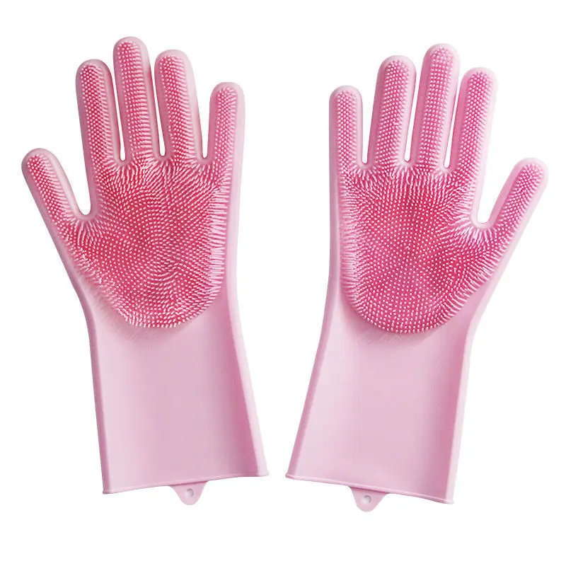 Dishwashing Cleaning Gloves Silicone Rubber Sponge Glove Household Scrubber Kitchen Clean Tools Dropshipping Kitchen
Dishwashing Cleaning Gloves Silicone Rubber Sponge Glove Household Scrubber Kitchen Clean Tools Dropshipping Kitchen