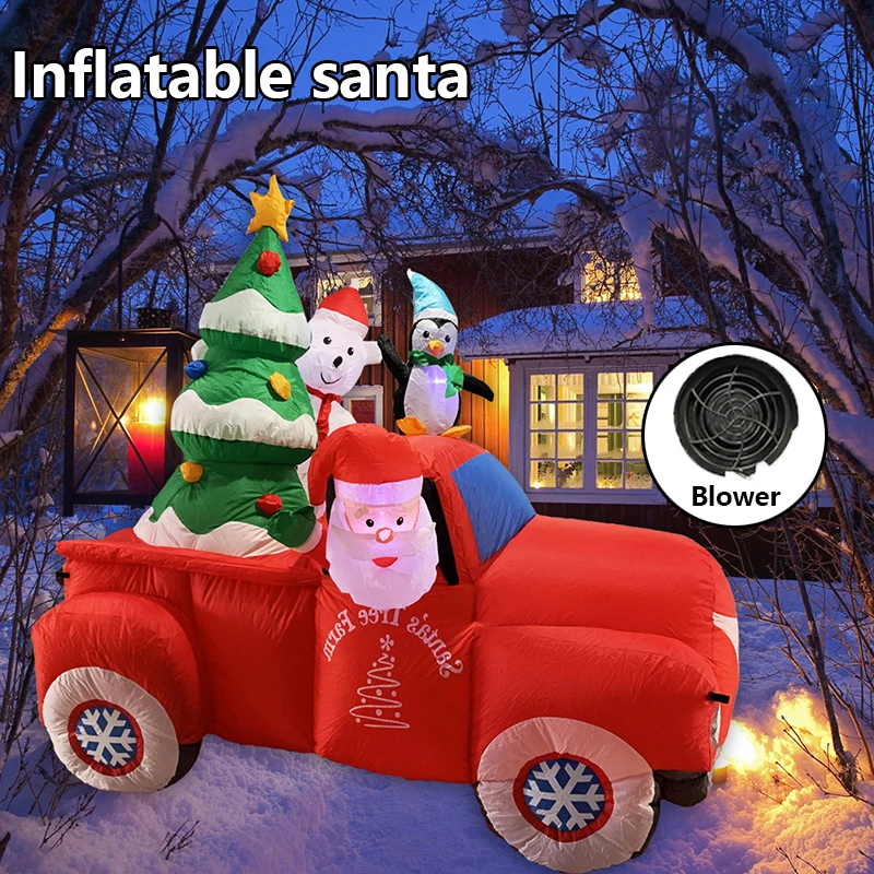 New Christmas 7.6F Inflatable Decorations Santa Claus Drive Outdoor With Led Lights Garden Christmas Tree Family Party Decor
New Christmas 7.6F Inflatable Decorations Santa Claus Drive Outdoor With Led Lights Garden Christmas Tree Family Party Decor
