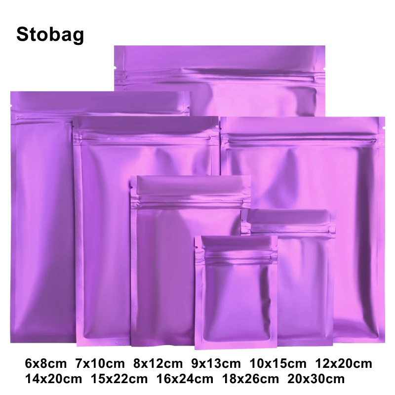 StoBag 100pcs Purple Matte Food Packaging Ziplock Bag Sealed Candy Storage for Tea Nuts Beans Snack Zip Lock Resealable Pouches
StoBag 100pcs Purple Matte Food Packaging Ziplock Bag Sealed Candy Storage for Tea Nuts Beans Snack Zip Lock Resealable Pouches