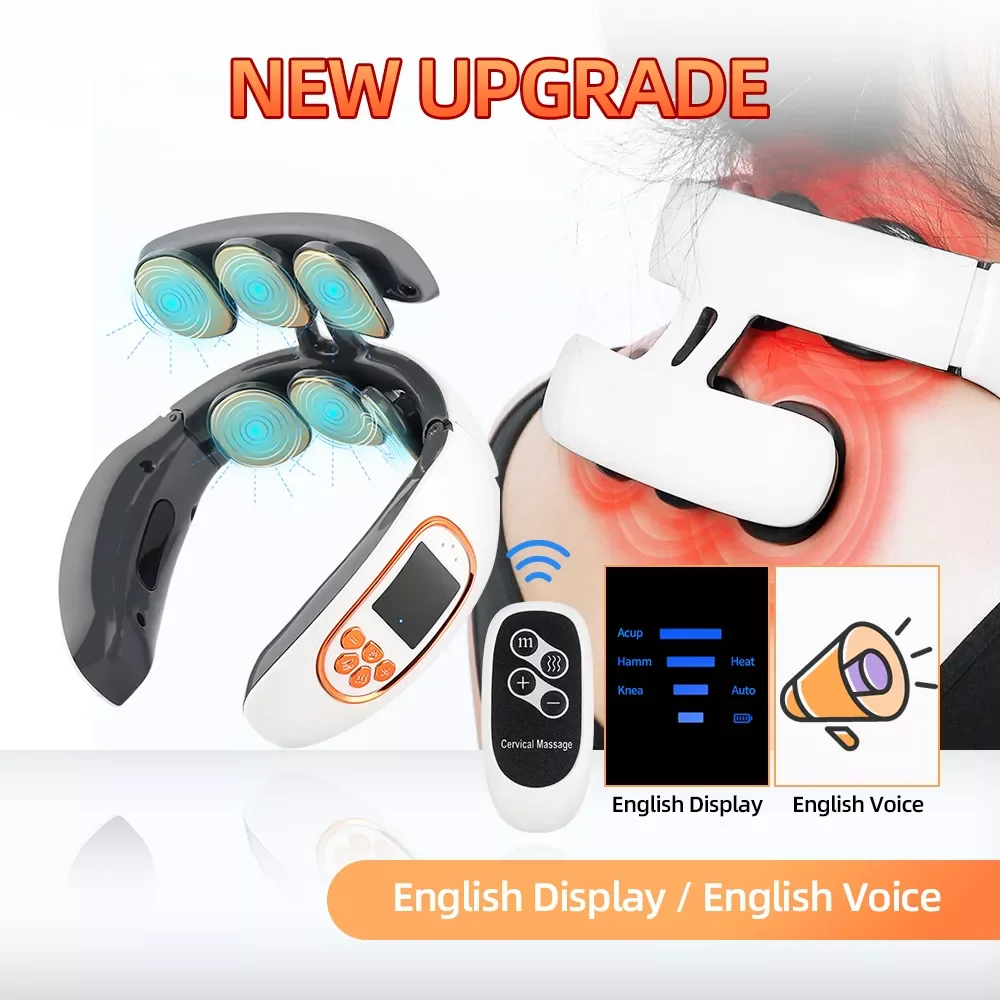 4/6 Head Intelligent Neck Massager 15 Levels TENS Electric Impulse Wireless Cervical Massager Relaxation Relief Pain Health Care 
4/6 Head Intelligent Neck Massager 15 Levels TENS Electric Impulse Wireless Cervical Massager Relaxation Relief Pain Health Care