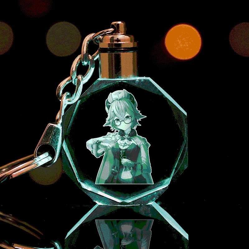 Charming Japanese anime keychain surrounding game cartoon colorful luminous inner carving led Crystal key chain pendant gifts
Charming Japanese anime keychain surrounding game cartoon colorful luminous inner carving led Crystal key chain pendant gifts
