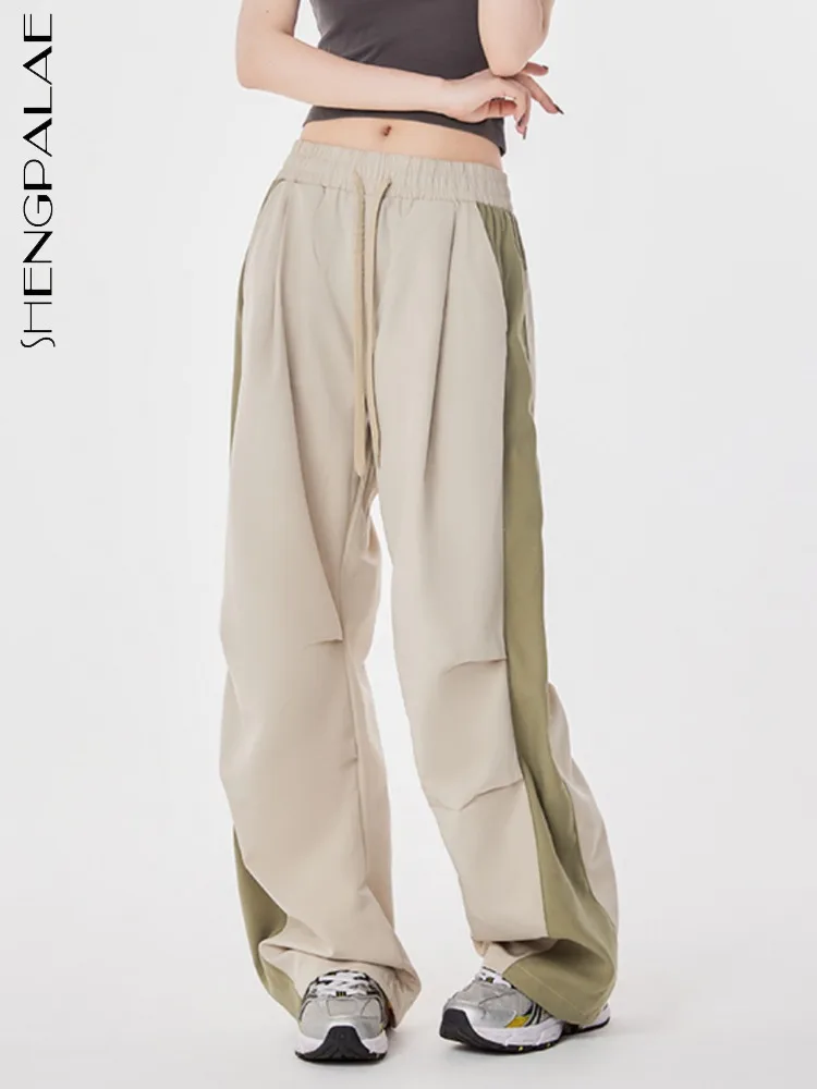 SHENGPALAE Fashion Women Cargo Pants Drawstring Elastic Waist Patchwork Pocket Folds Casual Trousers Summer 2023 New Tide 5R3951
SHENGPALAE Fashion Women Cargo Pants Drawstring Elastic Waist Patchwork Pocket Folds Casual Trousers Summer 2023 New Tide 5R3951