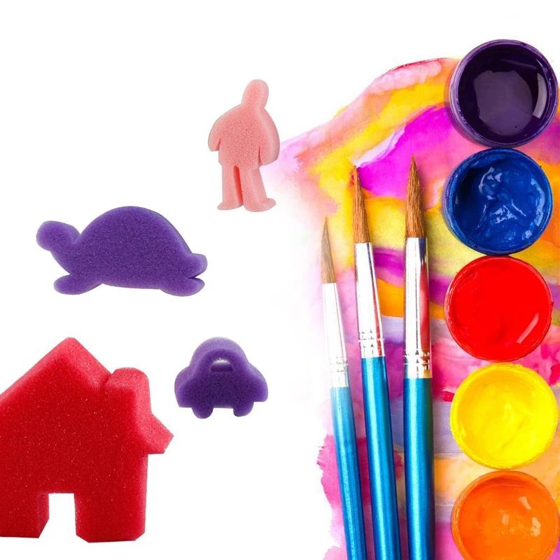 39Pcs/Set Hot Sale Painting Craft Brushes Set for Kids Mini Flower Sponge Painting Brushes for Children Early Learning Education
39Pcs/Set Hot Sale Painting Craft Brushes Set for Kids Mini Flower Sponge Painting Brushes for Children Early Learning Education