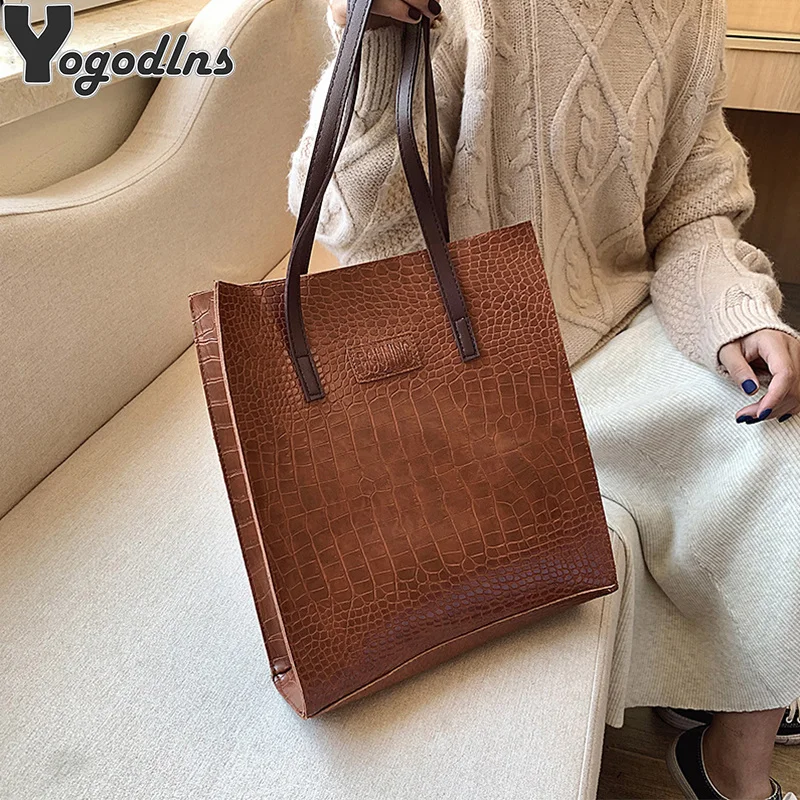 Large Capacity Causal Shoulder Bags for Women PU Leather Fringe Purse Handbags Retro Crocodile Pattern Shopper Tote
Large Capacity Causal Shoulder Bags for Women PU Leather Fringe Purse Handbags Retro Crocodile Pattern Shopper Tote