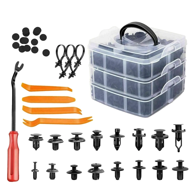 650PCS Auto Fastener Clips Mixed Car Body Push Pin Rivet Bumper Door Trim Panel Retainer Fastener Kit Clips for Car
650PCS Auto Fastener Clips Mixed Car Body Push Pin Rivet Bumper Door Trim Panel Retainer Fastener Kit Clips for Car