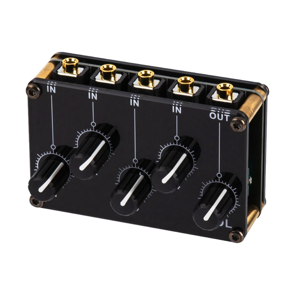 TX400 Mini 4 Channel Stereo Line Mixer 4In1Out for Studio Recording Low Noise Small & Sophisticated Audio Passive Mixer
TX400 Mini 4 Channel Stereo Line Mixer 4In1Out for Studio Recording Low Noise Small & Sophisticated Audio Passive Mixer