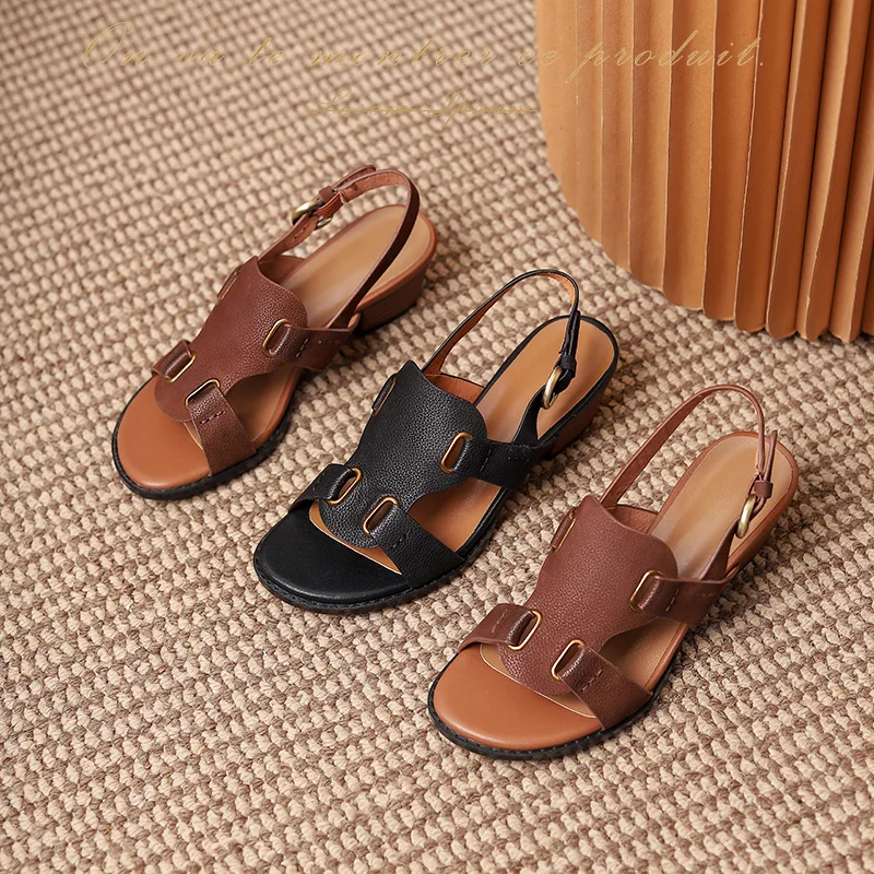 2022 New Square Med Heels Shoes Rome Genuine Leather Sandals Women Summer Buckle Solid Ladies Dress Shoes Shoes Sandals Women
2022 New Square Med Heels Shoes Rome Genuine Leather Sandals Women Summer Buckle Solid Ladies Dress Shoes Shoes Sandals Women