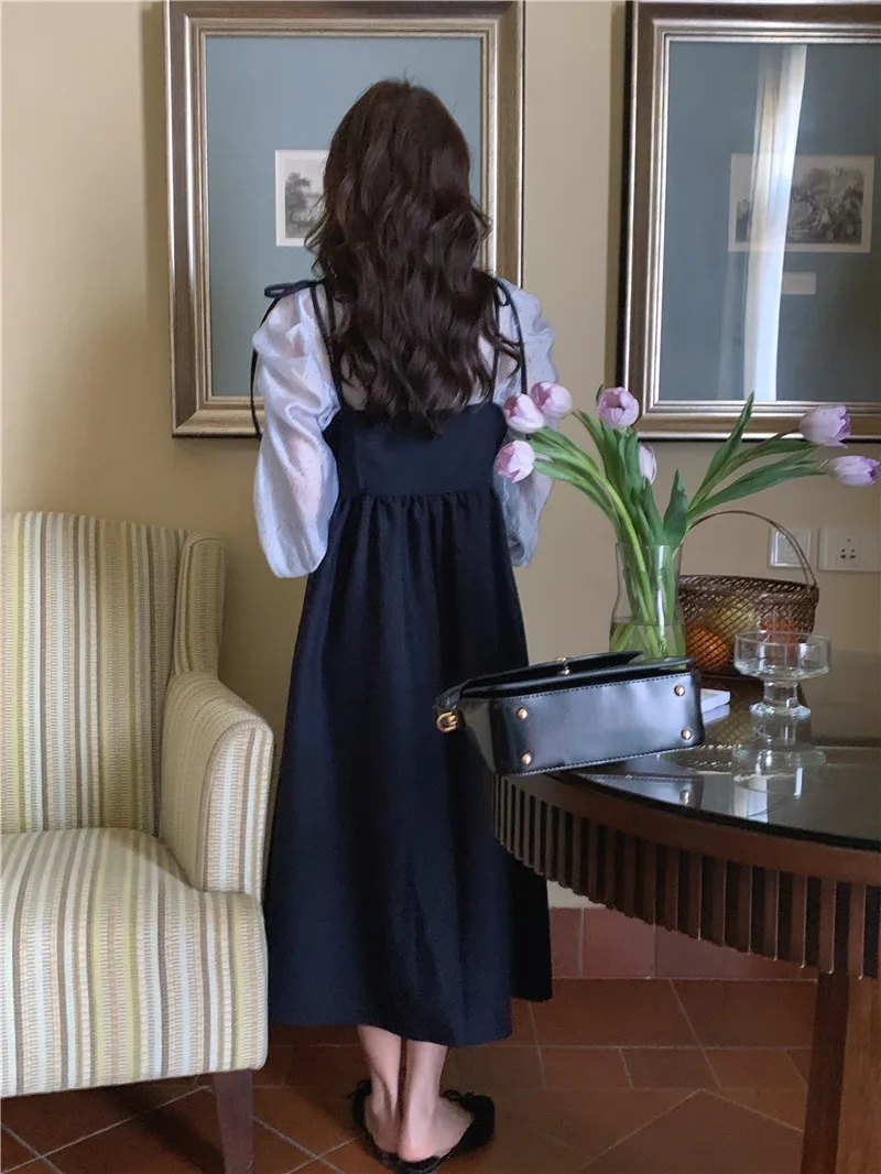 2023 New Long Sleeve Dress For Women False Two Piece Splicing Retro Korean Version Free Shipping
2023 New Long Sleeve Dress For Women False Two Piece Splicing Retro Korean Version Free Shipping