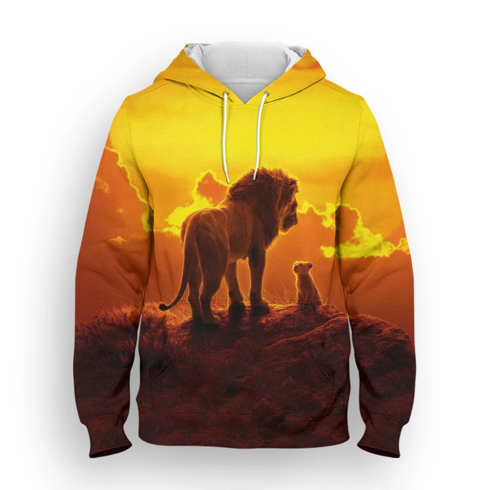 The Lion King Disney Movie 3D Printed Men's Pullover Fashion Spring Autumn Men's Streetwear Hoodie Tops
The Lion King Disney Movie 3D Printed Men's Pullover Fashion Spring Autumn Men's Streetwear Hoodie Tops