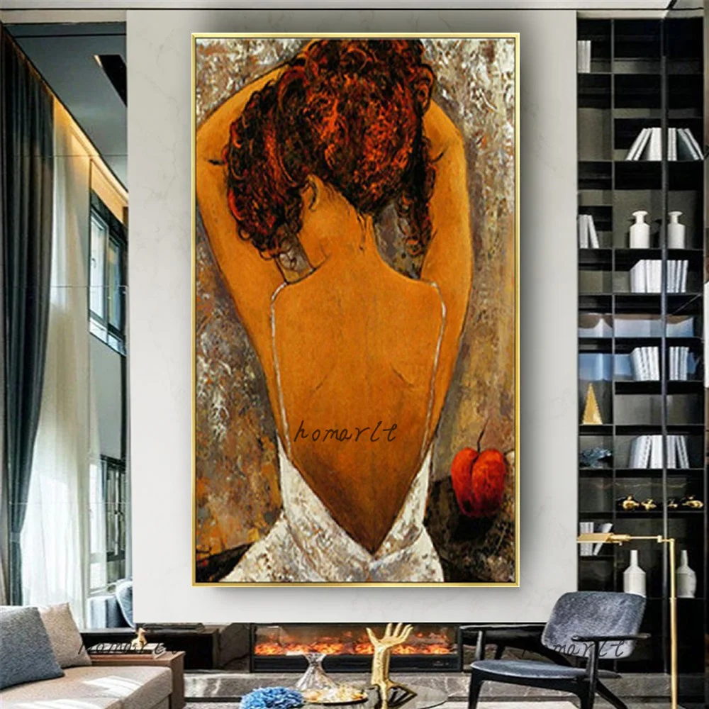 Big Handpainted Brown Retro Oil Painting Woman Wall Art Porch Aisle Salon Decoration Paintings Vertical Bedroom Canvas Art Salon
Big Handpainted Brown Retro Oil Painting Woman Wall Art Porch Aisle Salon Decoration Paintings Vertical Bedroom Canvas Art Salon