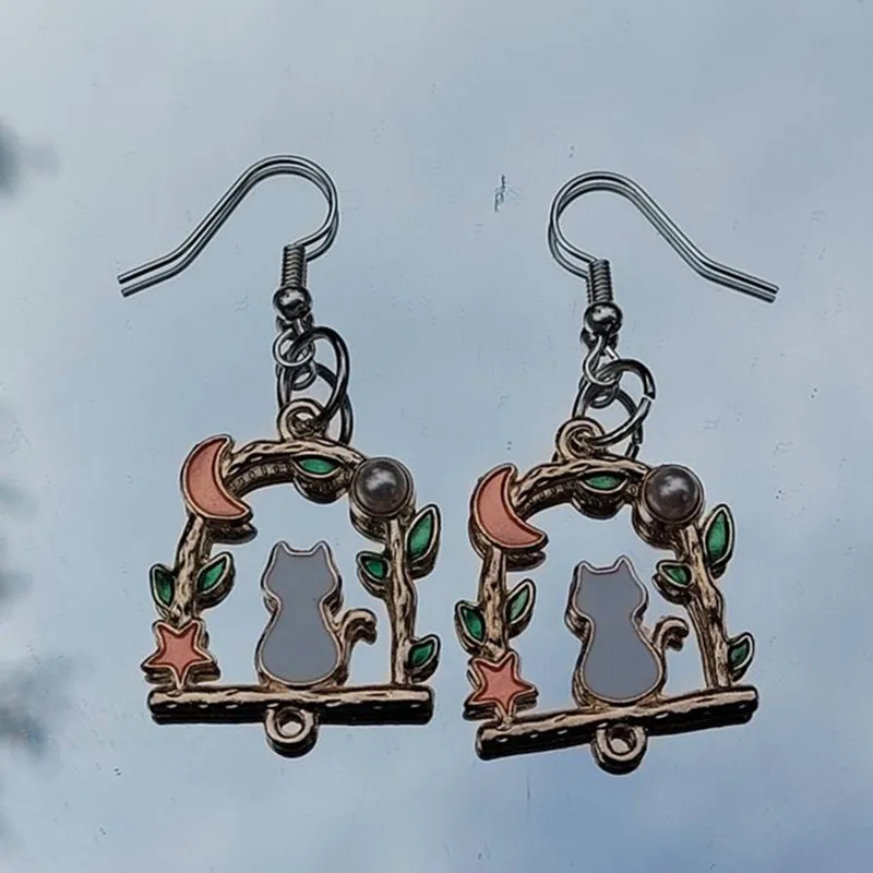 Kawaii earrings, Anime earrings, Cat dangle earrings, Anime aesthetic, Anime earrings dangle, Pastel earrings, Kidcore, Gift for
Kawaii earrings, Anime earrings, Cat dangle earrings, Anime aesthetic, Anime earrings dangle, Pastel earrings, Kidcore, Gift for