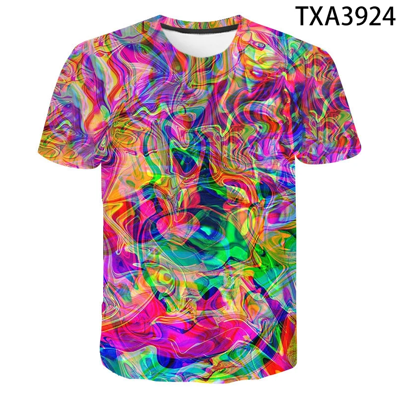 2020 New Summer Fashion Art Color Graffiti 3D T Shirts Boy Girl Kids Casual Men Women Children Printed T-shirt Cool Tops Tee
2020 New Summer Fashion Art Color Graffiti 3D T Shirts Boy Girl Kids Casual Men Women Children Printed T-shirt Cool Tops Tee