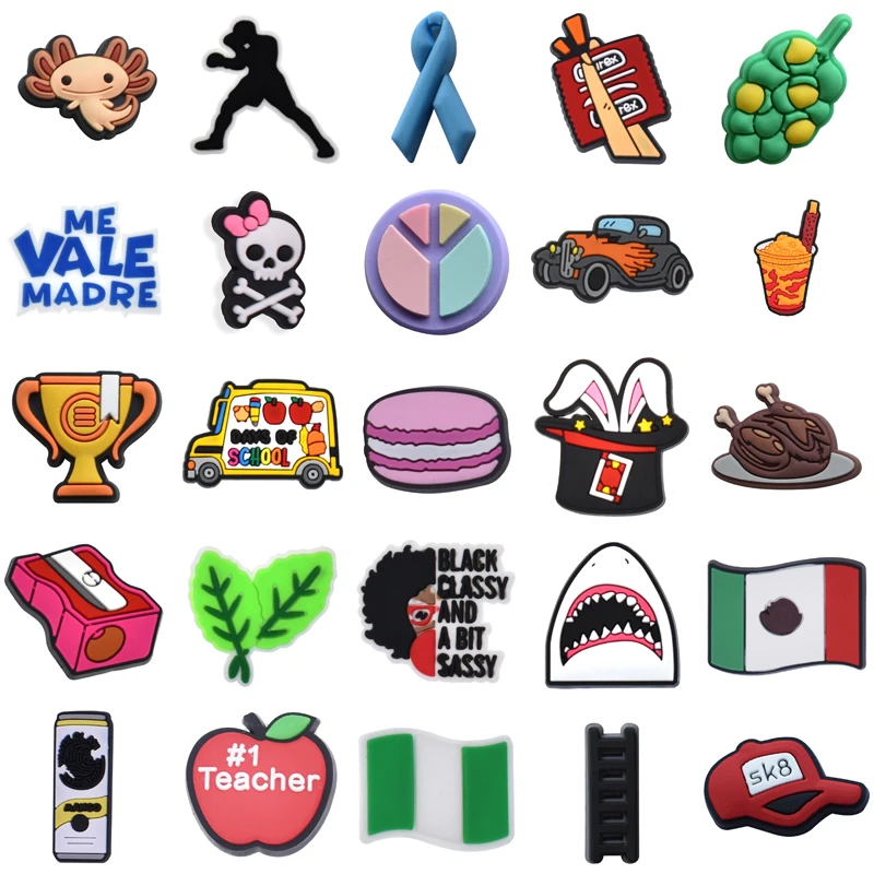 Packs Para Pins Women Charm Men Set Jeans Decorations for Crocs Gifts Boy Shoes Accessories Wholesale Bulk Shoe Charms Girl Kids
Packs Para Pins Women Charm Men Set Jeans Decorations for Crocs Gifts Boy Shoes Accessories Wholesale Bulk Shoe Charms Girl Kids