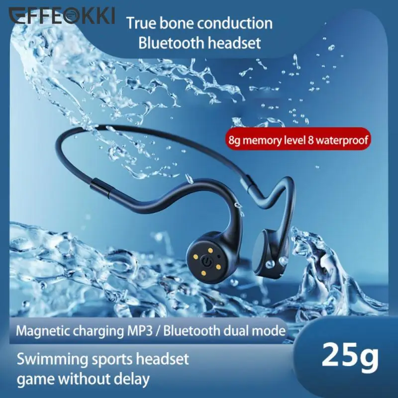 Wireless Bone Conduction Headphone Ipx8 Swimming Waterproof 8G Storage Bluetooth Earphone Magnetic Charging Sports Headset
Wireless Bone Conduction Headphone Ipx8 Swimming Waterproof 8G Storage Bluetooth Earphone Magnetic Charging Sports Headset