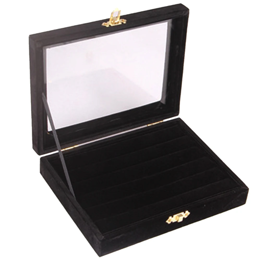 Box One-tier Jewelry Case Fabala Holder Organizer Display For Earrings/Rings Velvet
Box One-tier Jewelry Case Fabala Holder Organizer Display For Earrings/Rings Velvet