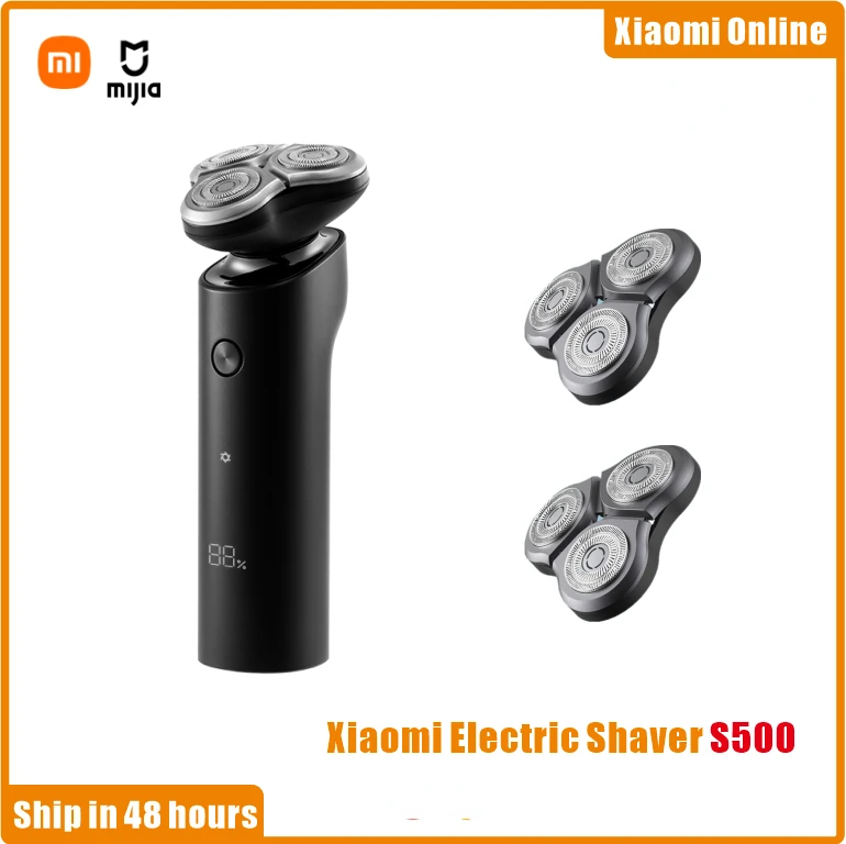 Original Xiaomi Mijia Electric Shaver S500 Flex Razor Head 3 Dry Wet Shaving Washable Main-Sub Dual Blade Turbo+ Mode Comfy
Original Xiaomi Mijia Electric Shaver S500 Flex Razor Head 3 Dry Wet Shaving Washable Main-Sub Dual Blade Turbo+ Mode Comfy