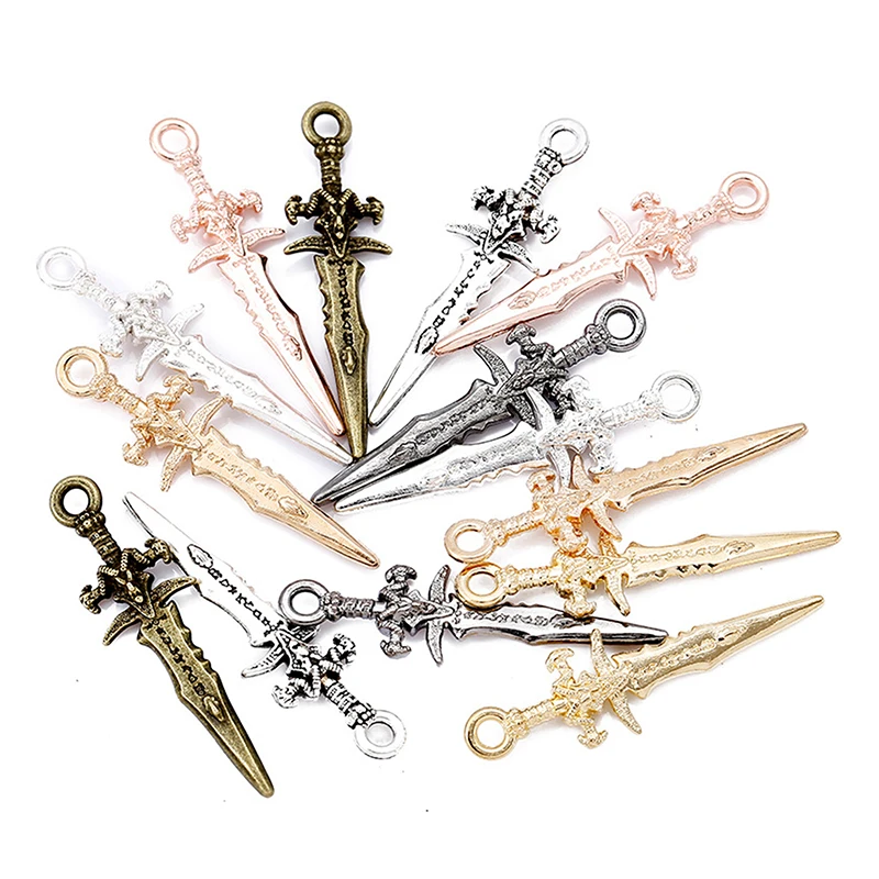 10pcs 7 Colors Vintage Dagger Zinc Alloy Charm Pendant Women Men Making Earrings Fashion Jewelry DIY Accessories 30.5X9mm
10pcs 7 Colors Vintage Dagger Zinc Alloy Charm Pendant Women Men Making Earrings Fashion Jewelry DIY Accessories 30.5X9mm