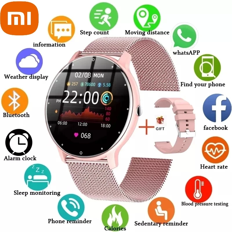 xiaomi Fashion Smart Watch Women's Heart Rate Monitoring IP67 Waterproof Sports Watch Men and Women Waterproof Smartwatch Ladies
xiaomi Fashion Smart Watch Women's Heart Rate Monitoring IP67 Waterproof Sports Watch Men and Women Waterproof Smartwatch Ladies