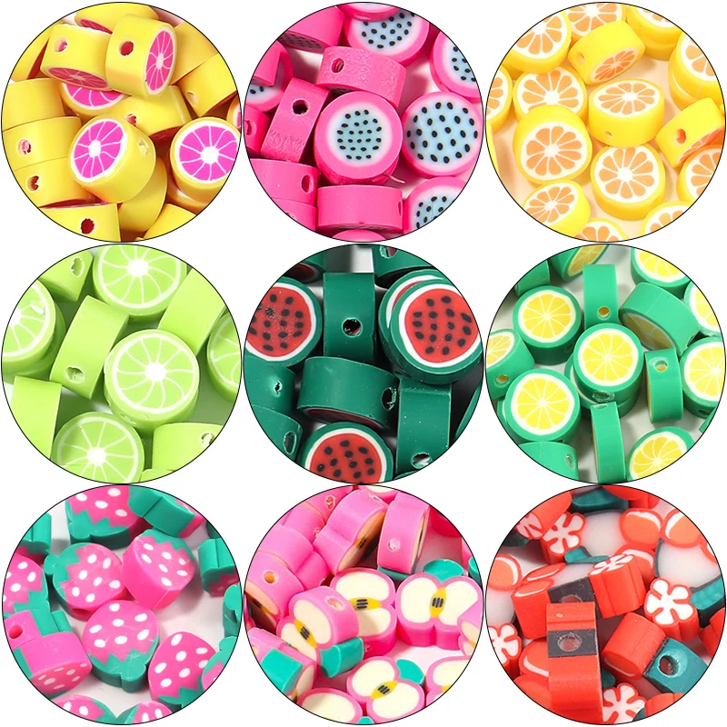 50 pcs/lot Soft Clay Multiple Color Loose Beads Fruit Spacer Beads For Jewelry Making Diy Bracelet Necklace Handmade
50 pcs/lot Soft Clay Multiple Color Loose Beads Fruit Spacer Beads For Jewelry Making Diy Bracelet Necklace Handmade