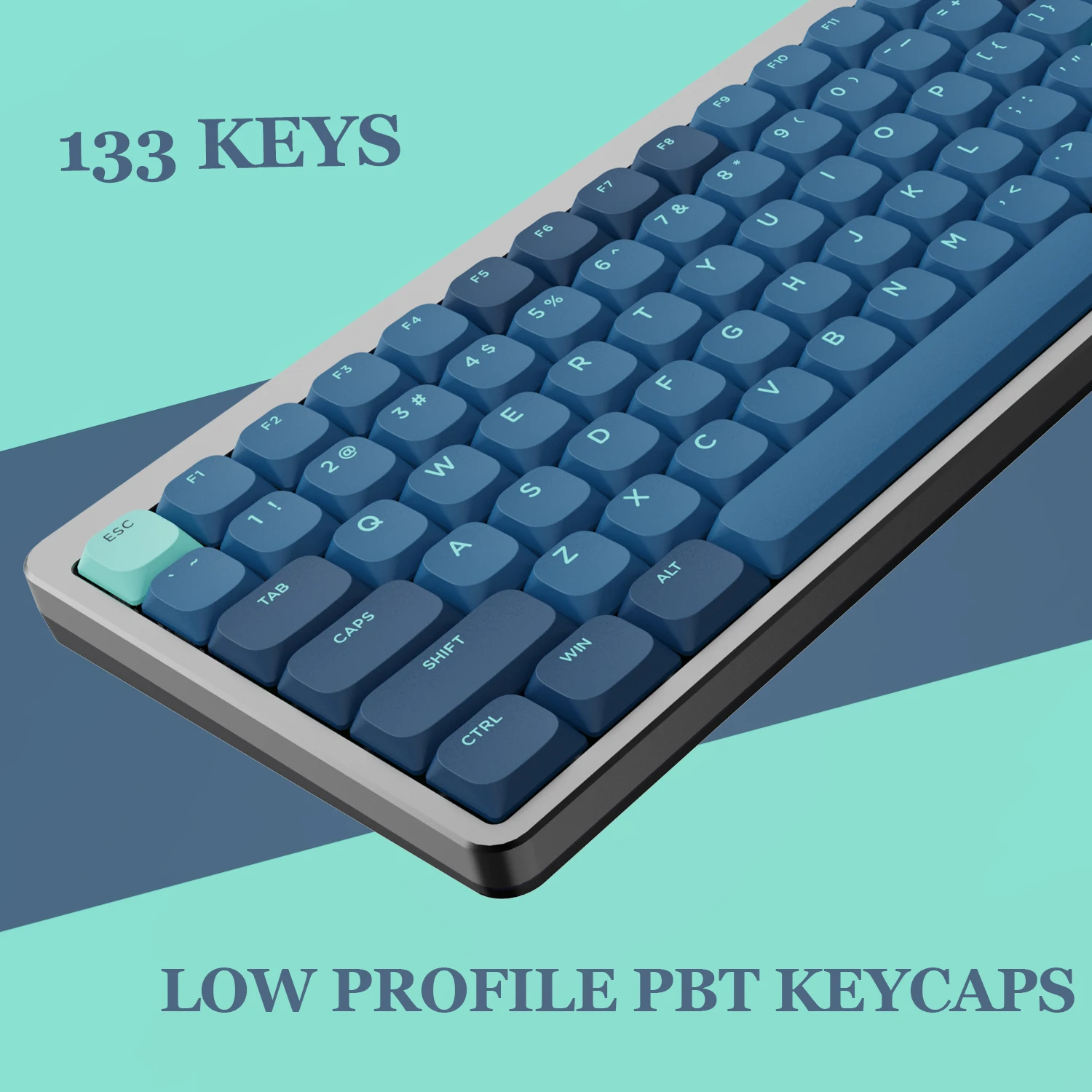 133 Keys Low Profile Custom Keycaps Double Shot Slim Keycaps for 60% 65% 75% 100% Gateron Cherry MX Switches Mechanical Keyboard
133 Keys Low Profile Custom Keycaps Double Shot Slim Keycaps for 60% 65% 75% 100% Gateron Cherry MX Switches Mechanical Keyboard