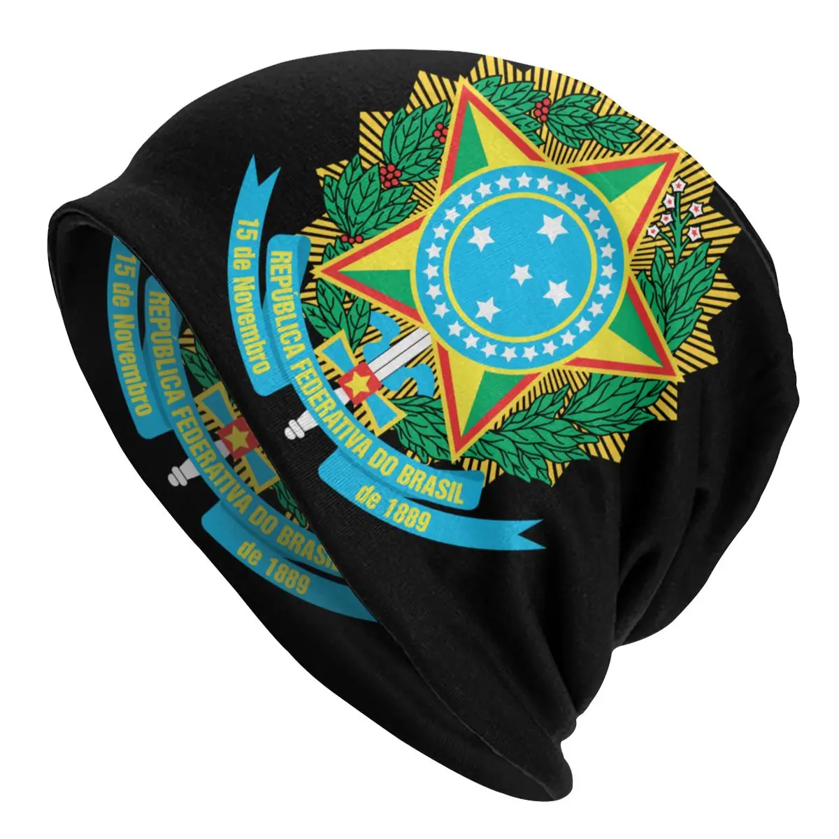 Coat Of Arms Of Brazil Bonnet Femme Street Knitting Hat For Women Men Autumn Winter Warm Brazilian Flag Beanies Caps
Coat Of Arms Of Brazil Bonnet Femme Street Knitting Hat For Women Men Autumn Winter Warm Brazilian Flag Beanies Caps