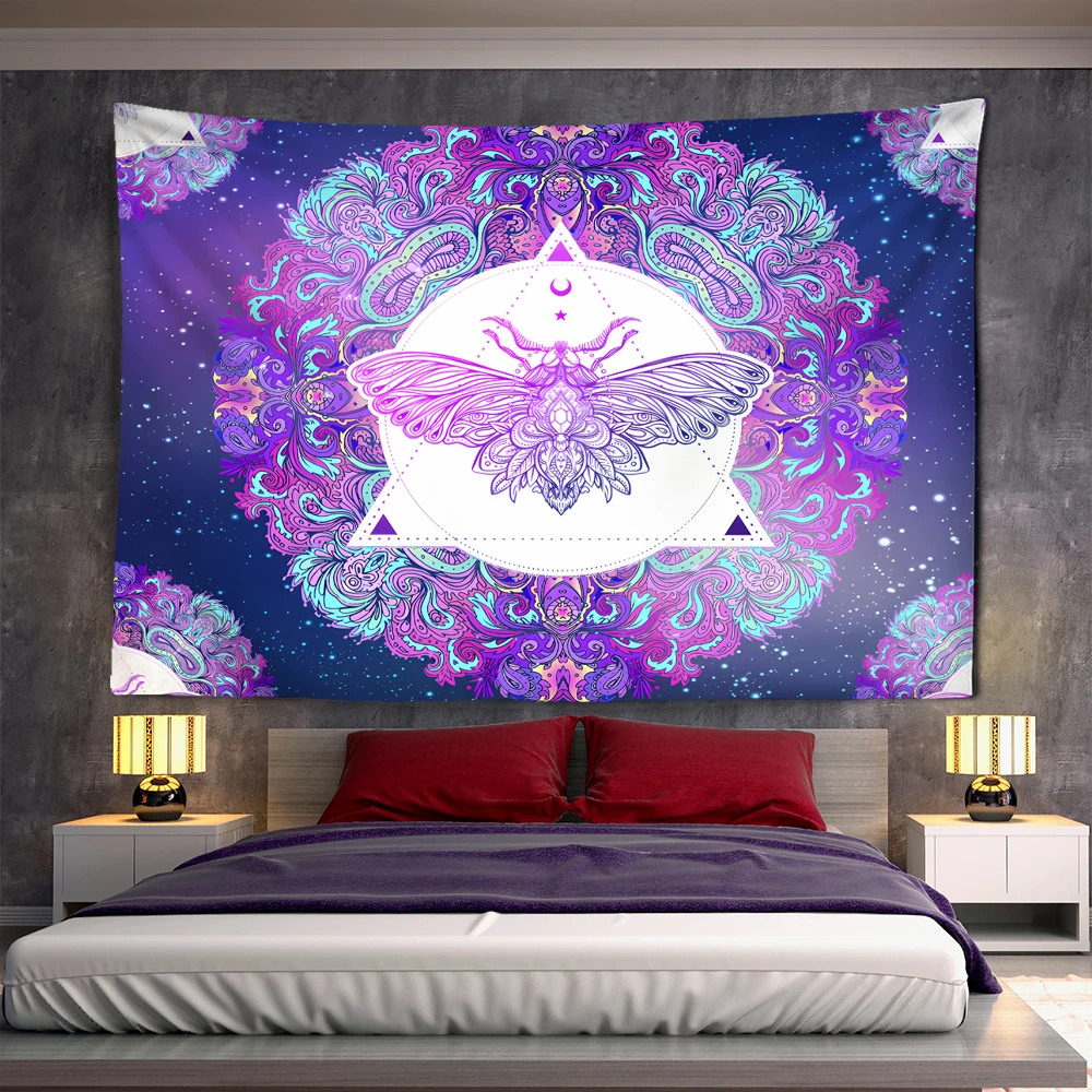 

Бабочка психоделические грибы гобелен Красочный Абстрактный Триппи настенные подвесные гобелены для детской фантазии Декор