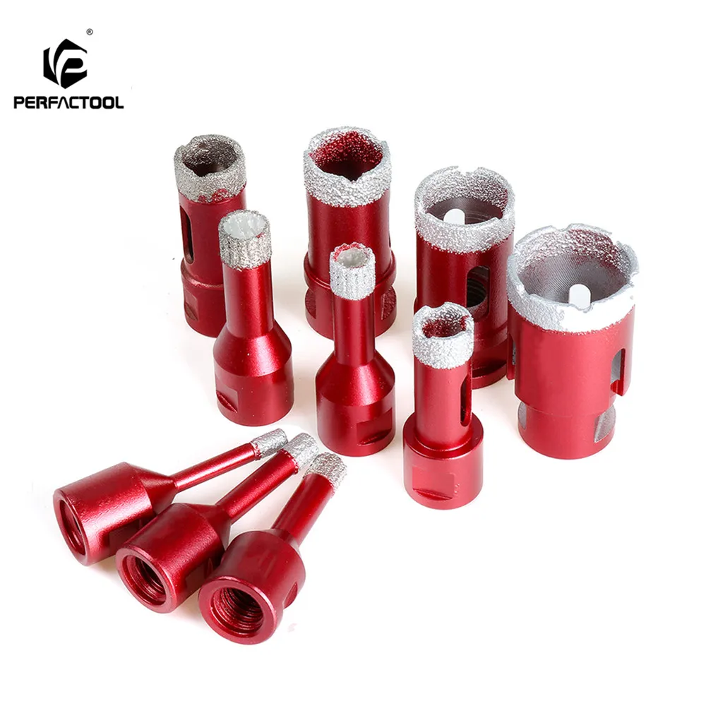 PERFACTOOL M14 Brazed Diamond Bits, Reamers for Ceramic Flower, Granite, Marble, Tile, Hole Saw, Hole Opener
PERFACTOOL M14 Brazed Diamond Bits, Reamers for Ceramic Flower, Granite, Marble, Tile, Hole Saw, Hole Opener