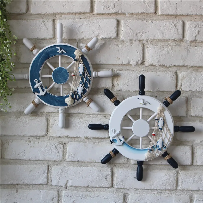 23CM Mediterranean Nautical Anchor Helmsman Home Fishing Net Beach Hot Ship Steering Wheel Wooden Boat Party Wall Decoration
23CM Mediterranean Nautical Anchor Helmsman Home Fishing Net Beach Hot Ship Steering Wheel Wooden Boat Party Wall Decoration