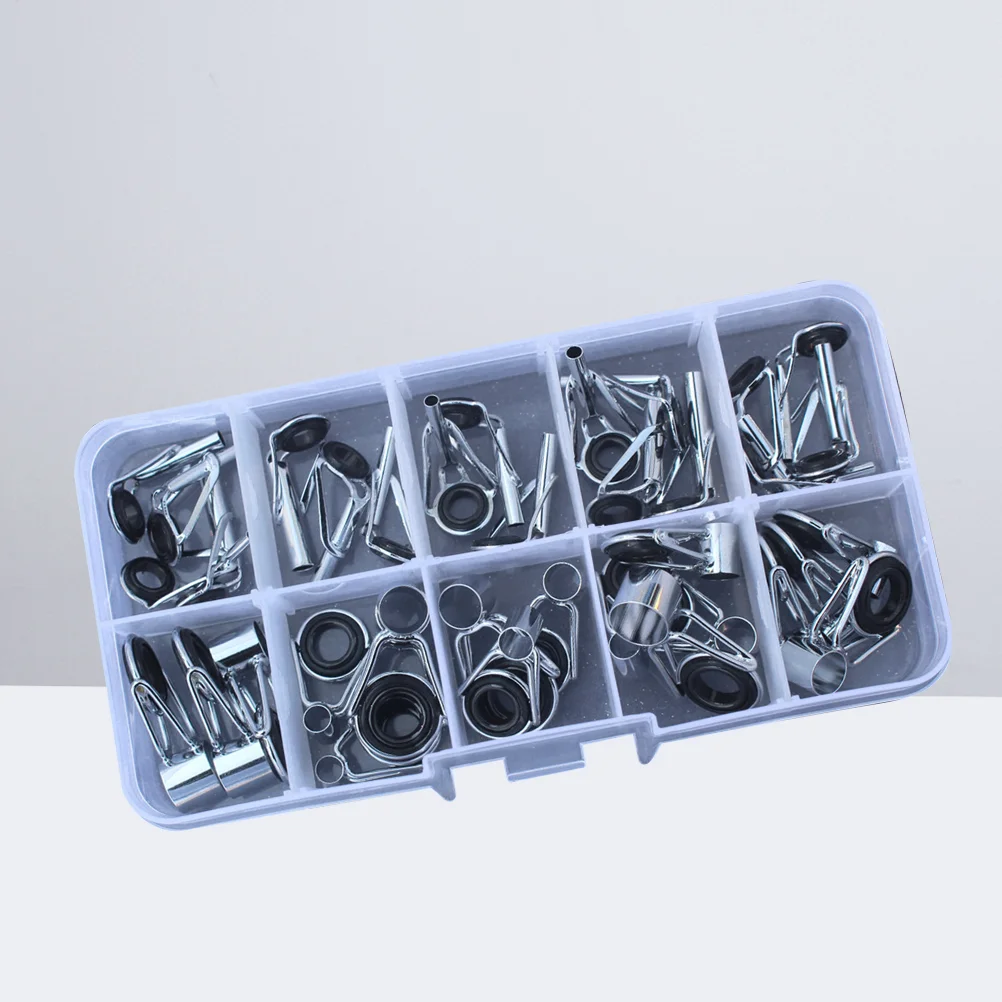 36 Pcs Fishing Rod Tips Repair Kit Fishing Rod Guides Stainless Steel Freshwater Saltwater Rod Guides
36 Pcs Fishing Rod Tips Repair Kit Fishing Rod Guides Stainless Steel Freshwater Saltwater Rod Guides