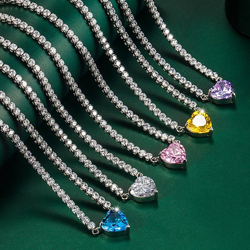 European and American Luxury Colorful Treasure Set Inlaid Sea Blue Topaz Necklace Heart-shaped Lock Pink Diamond Bone Chain
European and American Luxury Colorful Treasure Set Inlaid Sea Blue Topaz Necklace Heart-shaped Lock Pink Diamond Bone Chain