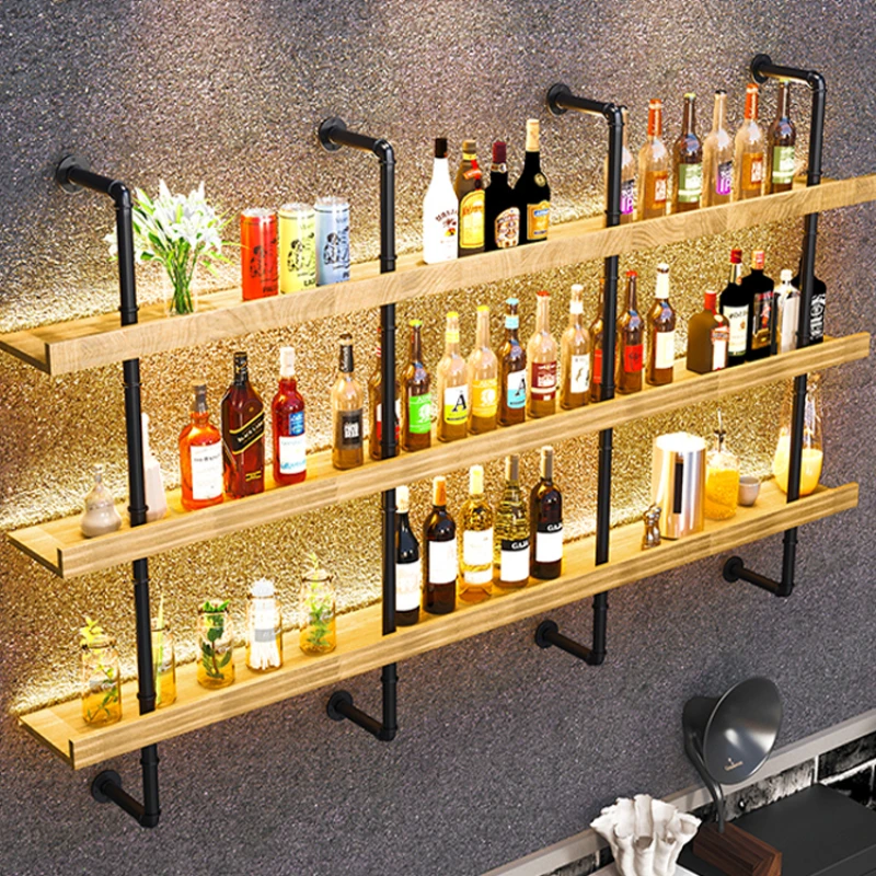 Limited Industrial Style Wall Mounted Luminous Shelving Retro Decorative Wall Mounted Bookshelf Restaurant Bar Wall Wine Rack
Limited Industrial Style Wall Mounted Luminous Shelving Retro Decorative Wall Mounted Bookshelf Restaurant Bar Wall Wine Rack