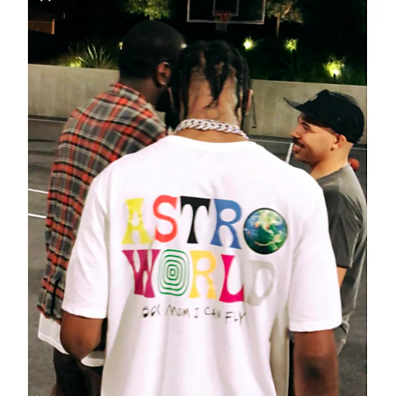 Cactus Jack ASTROWORLD T-shirt Look Mom I Can Fly letter print Summer men women 100% Cotton T-shirts Hip Hop Streetwear tee tops
Cactus Jack ASTROWORLD T-shirt Look Mom I Can Fly letter print Summer men women 100% Cotton T-shirts Hip Hop Streetwear tee tops