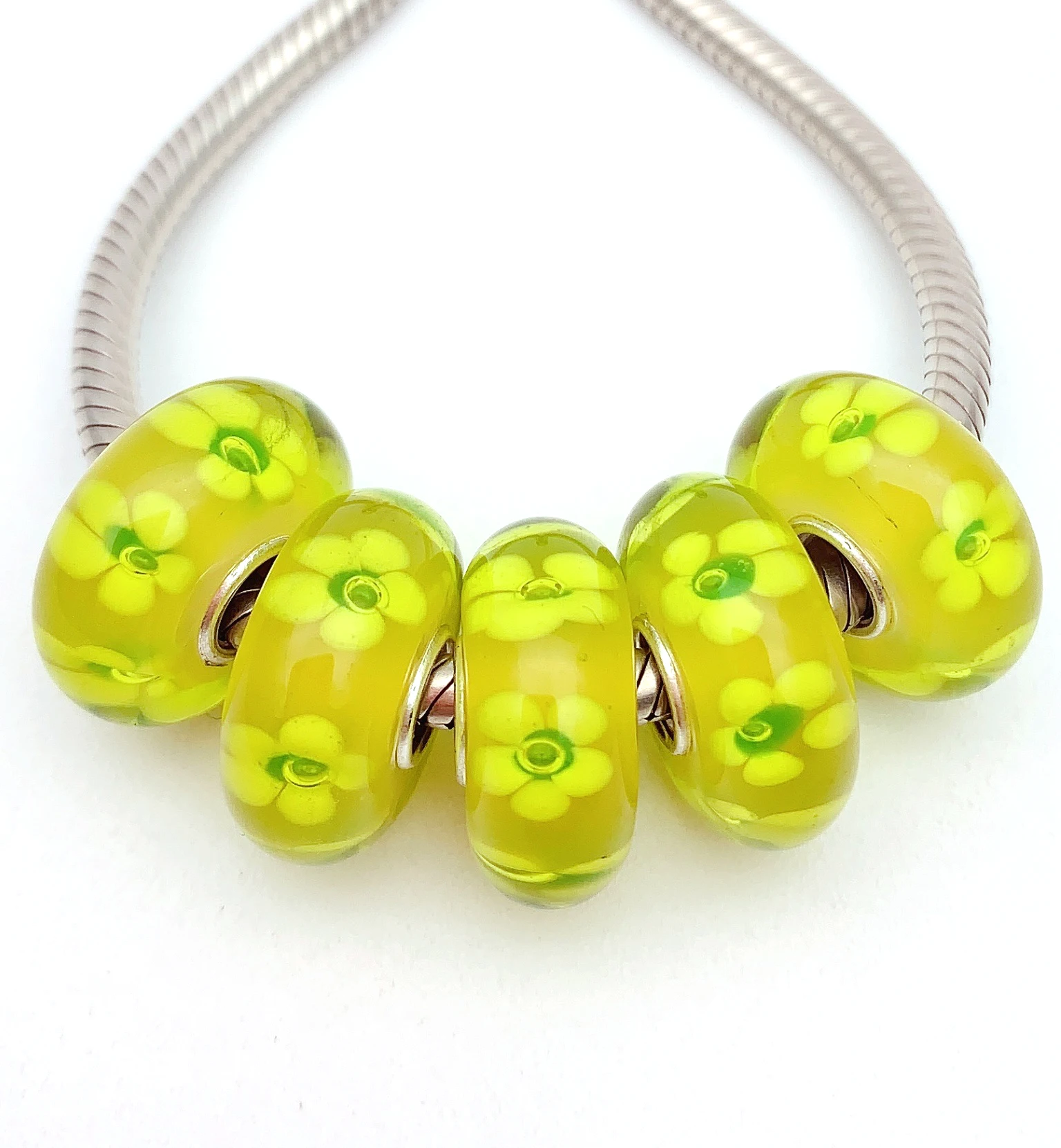 YG611 5X 100% Authenticity S925 Sterling Silver Beads Murano Glassbeads NEW Fit European Charms Bracelet Diy Jewelry Lampwork
YG611 5X 100% Authenticity S925 Sterling Silver Beads Murano Glassbeads NEW Fit European Charms Bracelet Diy Jewelry Lampwork