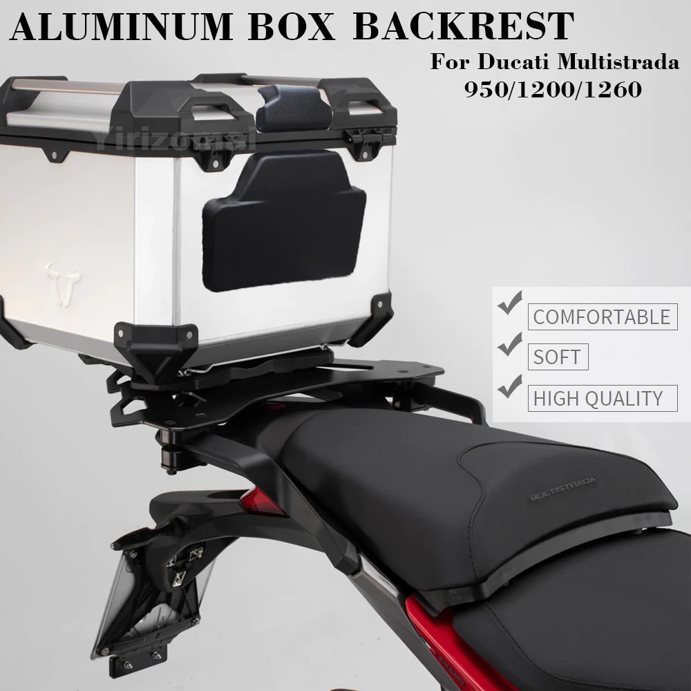For Ducati Multistrada 1200 1260 950 Motorcycle Rear Case Box Cushion Backrest Top Case Cushion Passenger Backrest Pad
For Ducati Multistrada 1200 1260 950 Motorcycle Rear Case Box Cushion Backrest Top Case Cushion Passenger Backrest Pad