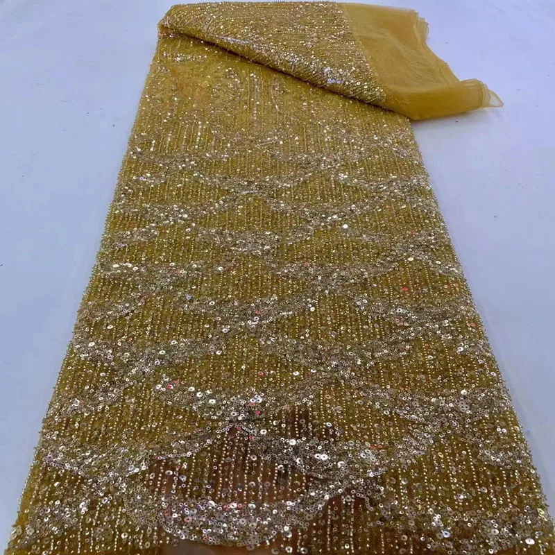 African Lace Fabric 2023 Sequins Embroidery Groom Nigerian Lace Bridal High Quality French Tulle Lace Fabric For Wedding 5 yards
African Lace Fabric 2023 Sequins Embroidery Groom Nigerian Lace Bridal High Quality French Tulle Lace Fabric For Wedding 5 yards