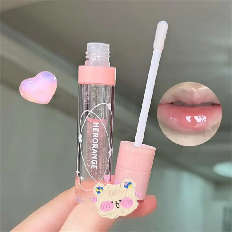 

Transparent Lip Oil Mirror Water Lip Gloss Lip Glaze Moisturizes Lip Tint Lip Plumper Lip Care Oil Non-sticky Lips Cosmetics