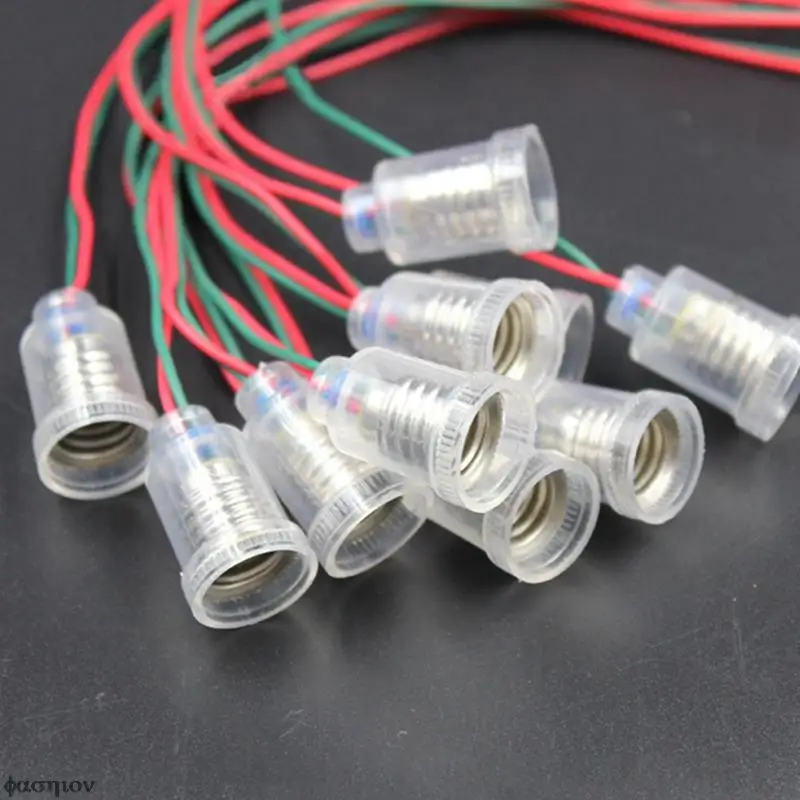 10pcs E10 lamp holder With wire Small lampholder e10 base teaching instrument experiment wire length 20cm base e10 lampholder
10pcs E10 lamp holder With wire Small lampholder e10 base teaching instrument experiment wire length 20cm base e10 lampholder