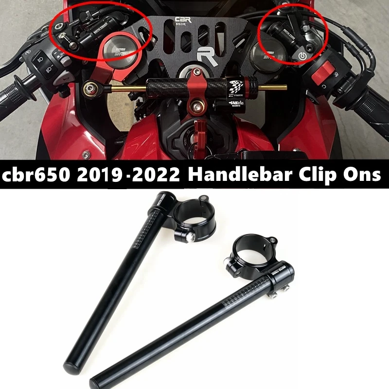 MOTO-TRON Motorcycle CNC Handlebar Clip Ons Fork handle bars Clip ons For HONDA CBR650R 2019-2023
MOTO-TRON Motorcycle CNC Handlebar Clip Ons Fork handle bars Clip ons For HONDA CBR650R 2019-2023
