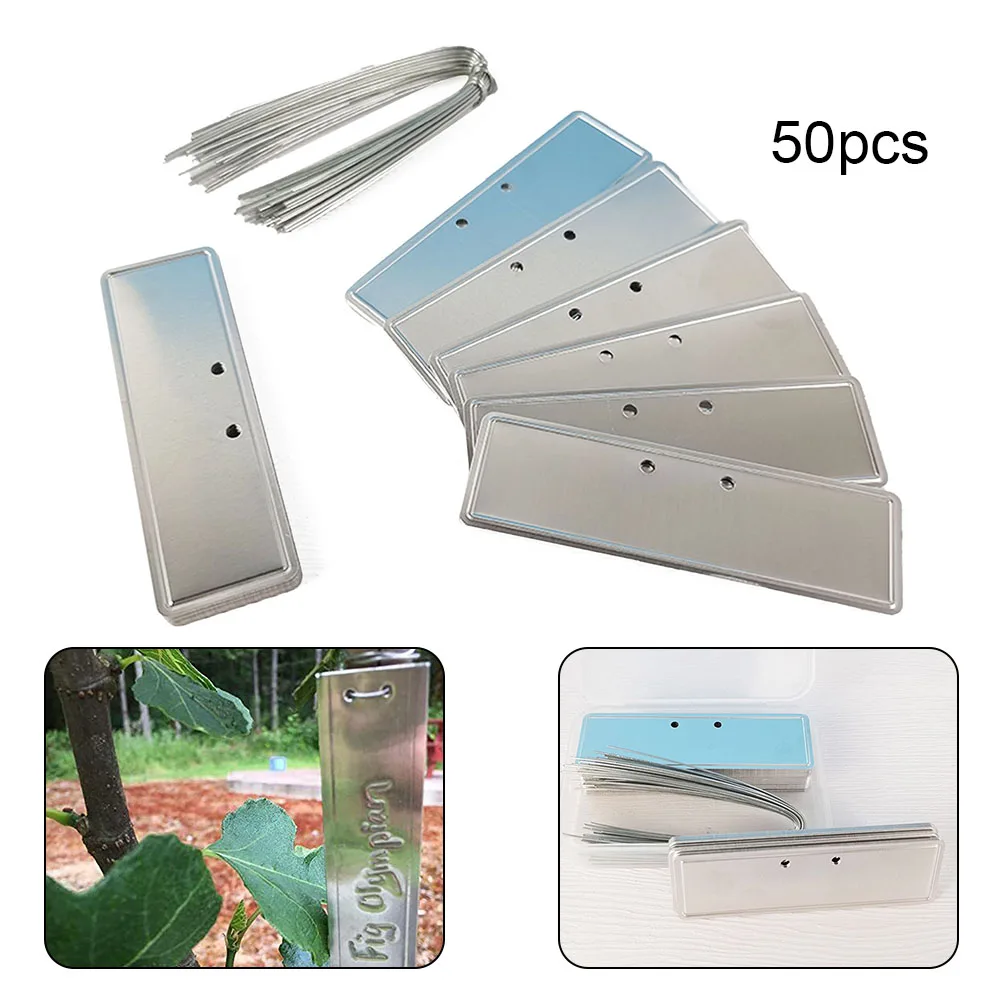 Brand New Plant Labels Aluminum Labels 82*25*0.5MM Aluminum Double-eyelet Design Tree ID Tags Durable Waterproof
Brand New Plant Labels Aluminum Labels 82*25*0.5MM Aluminum Double-eyelet Design Tree ID Tags Durable Waterproof
