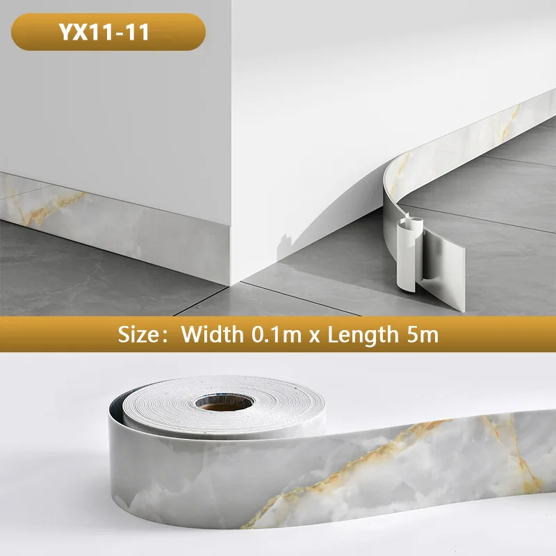 

5m Self Adhesive Marble Wallpaper Wall Sticker Decorative Waterproof And Stickers Renovation Baseboard Waistline Wall Sticker