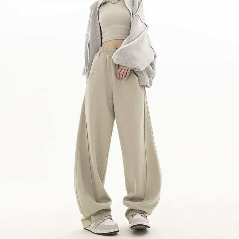 Fashion Women Solid Sweatpants Spring Streetwear Casual Wide Leg Sports Trousers Autumn Street Dance Loose Elastic Waist Pants
Fashion Women Solid Sweatpants Spring Streetwear Casual Wide Leg Sports Trousers Autumn Street Dance Loose Elastic Waist Pants